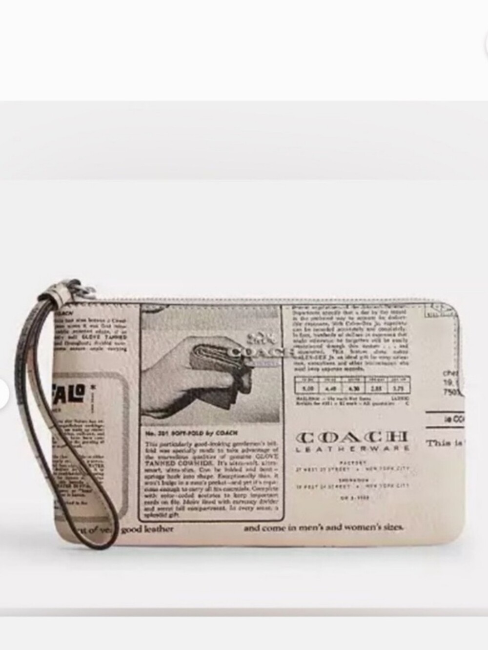 Coach Newspaper Print Clutch (SOLDOUT IN STORES)
